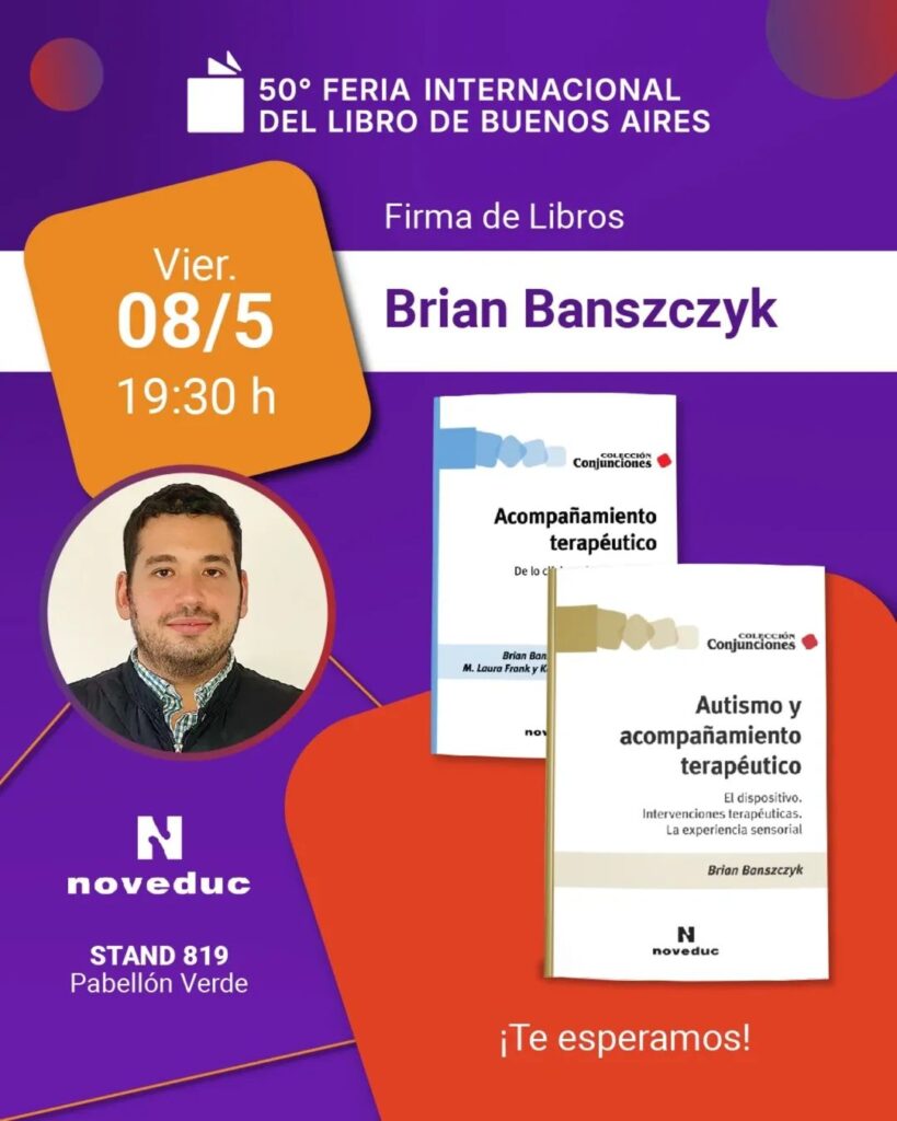 Feria Internacional del Libro de Buenos Aires 2026: Acompañamiento terapéutico y autismo