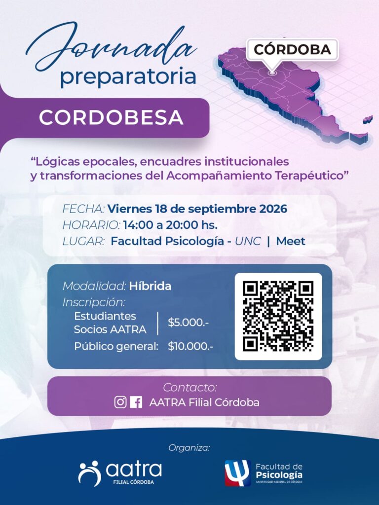 Jornada Pre-Congreso: Lógicas epocales, encuadres institucionales y transformaciones del Acompañamiento Terapéutico